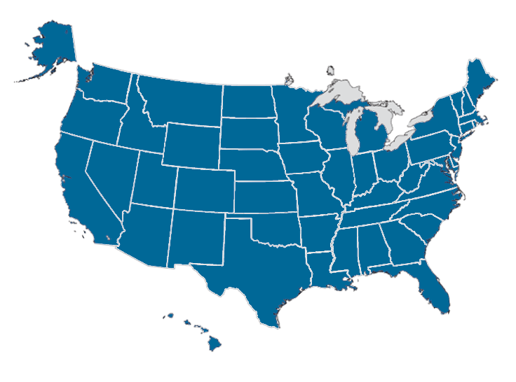 United States map